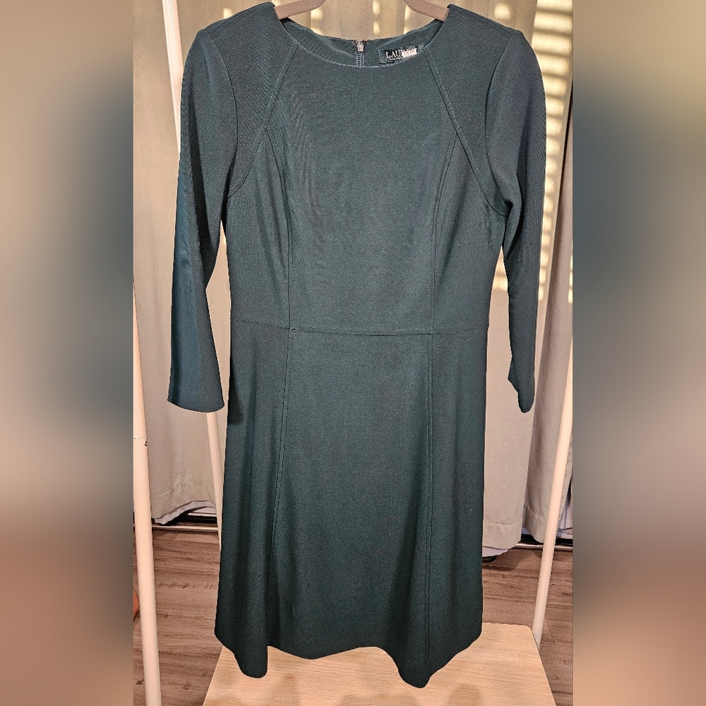 LAUREN Forest Green Dress